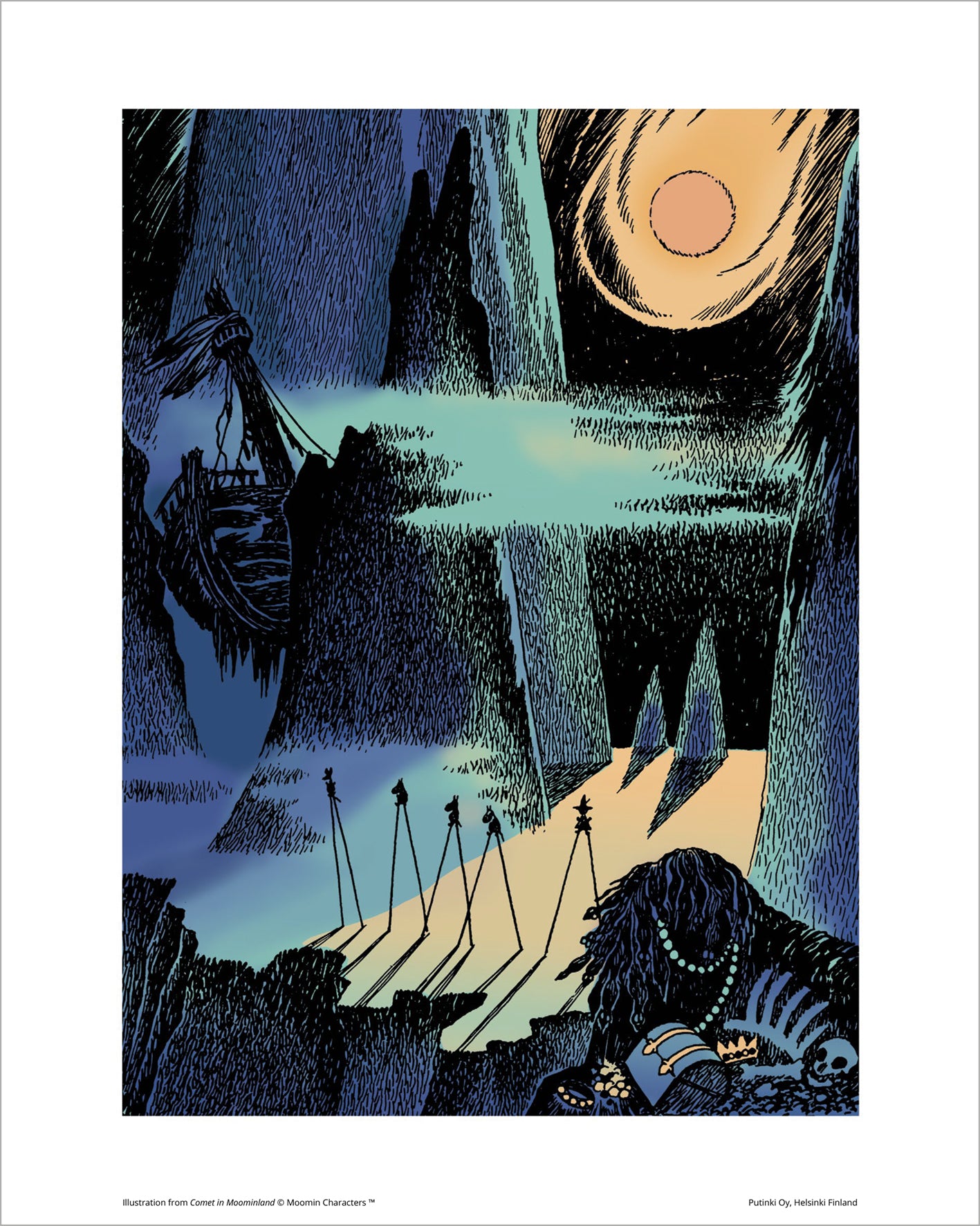 Juliste Muumi 24x30 - Pyrstötähti