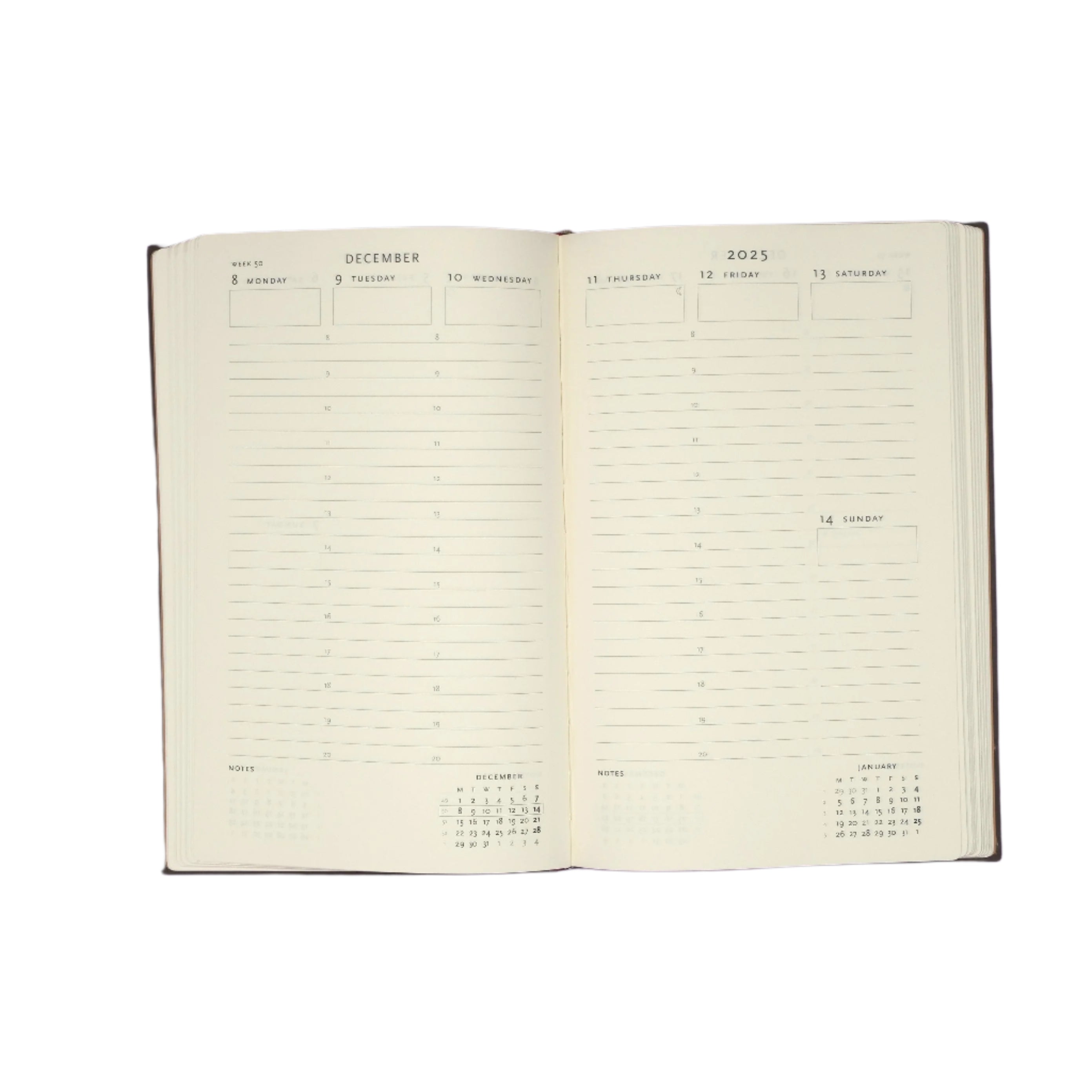 Lukuvuosikalenteri 2025-2026 18kk Paperblanks - Van Gogh's Irises, Ultra