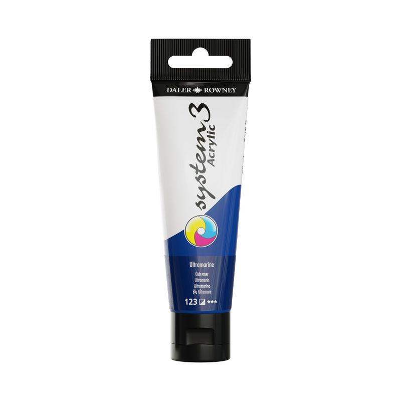 DR System 3 acrylic 59ml 123 Ultramarine, akryyliväri FISY07