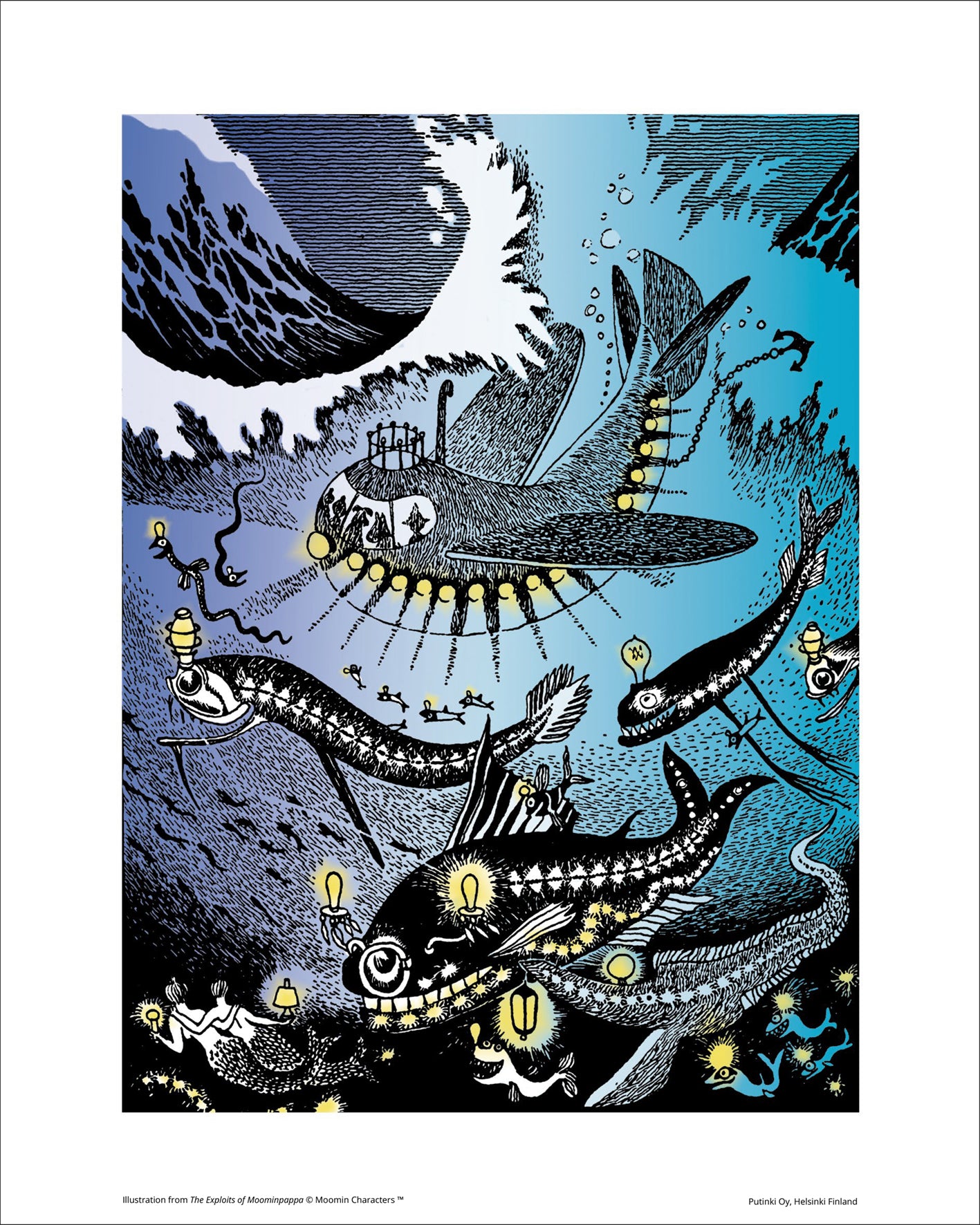 Juliste Muumi 24x30 - Amfibi