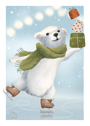 Christmas card Henna Adel - Polar bear