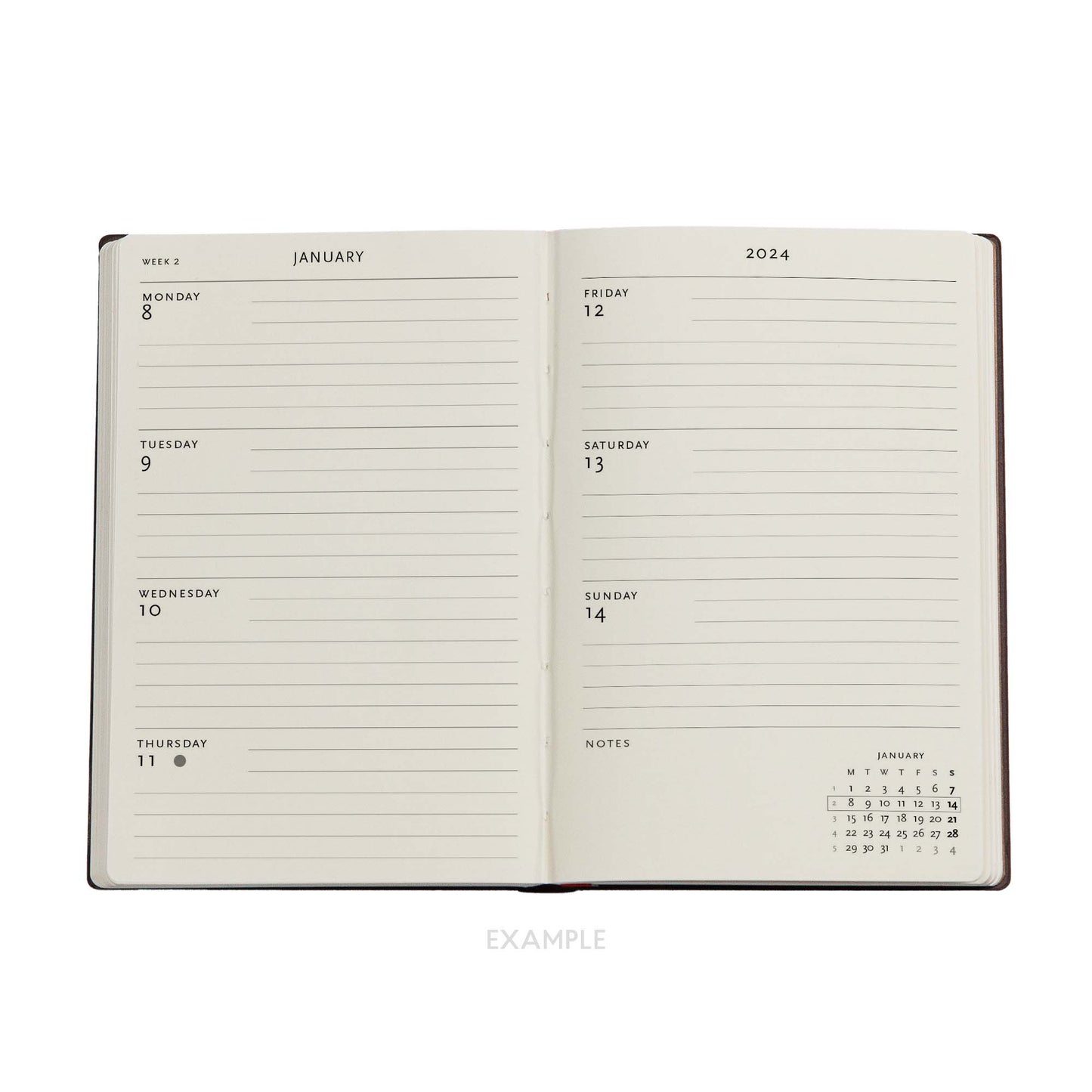18 kk kalenteri Paperblanks - Safavid Indigo, Mini 2023-2024