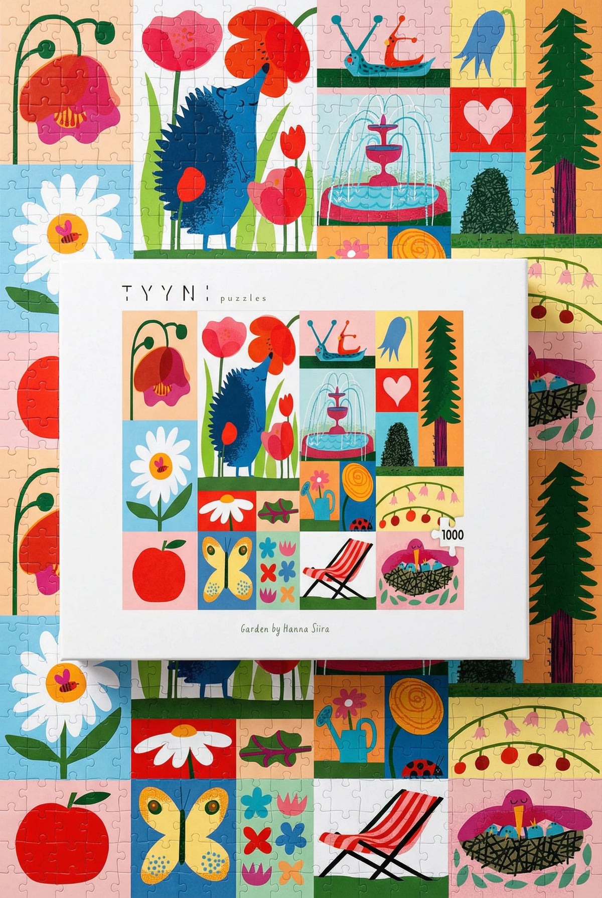 Palapeli 1000 palaa Tyyni Puzzles – Hanna Siira, Garden