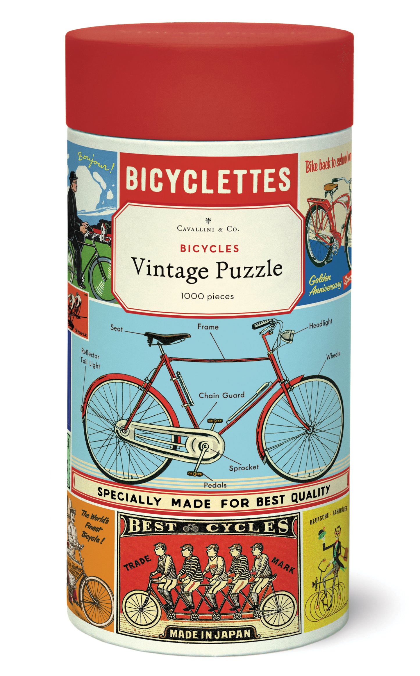 Palapeli Cavallini - Les bicyclettes