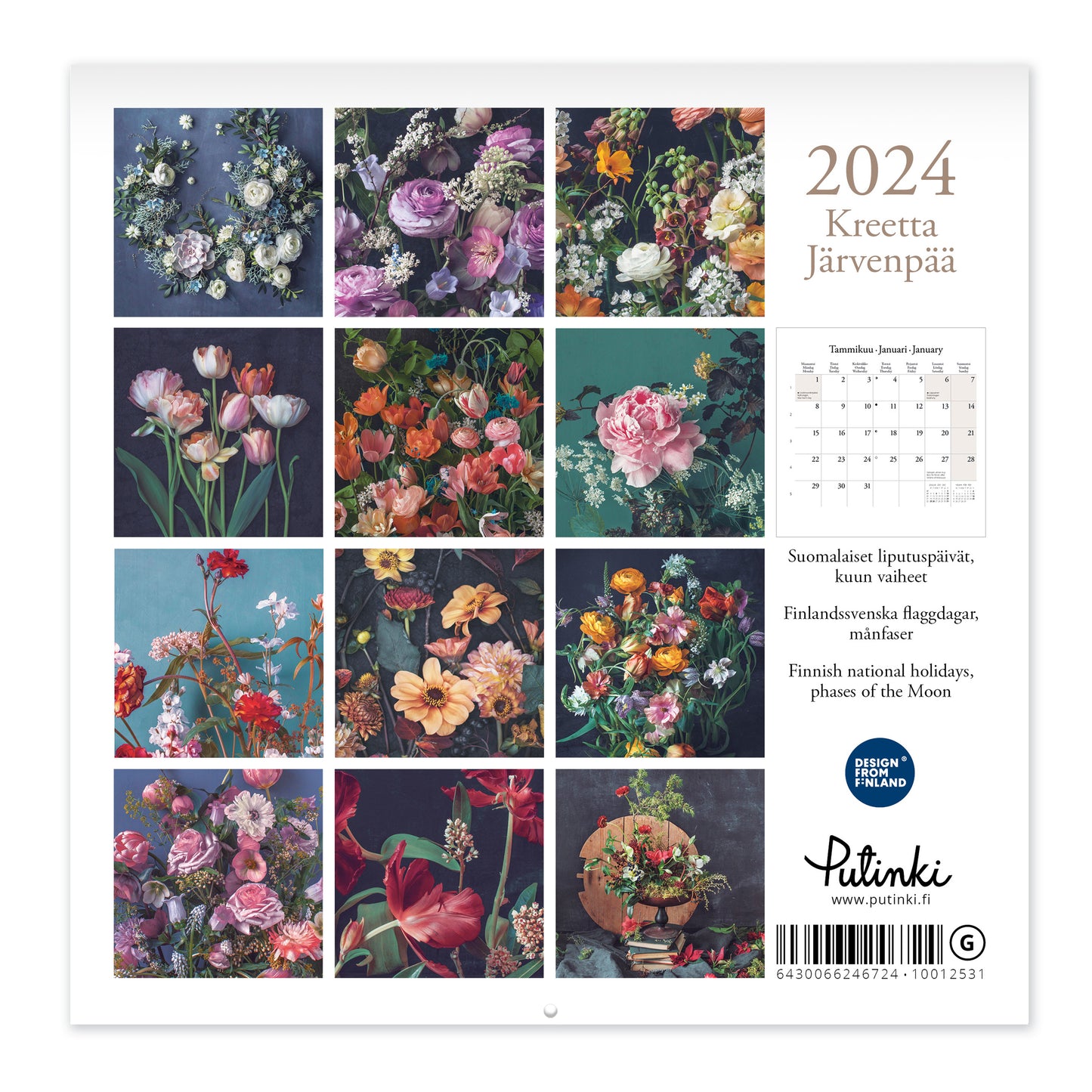 Small wall calendar - Kreetta Järvenpää 2024