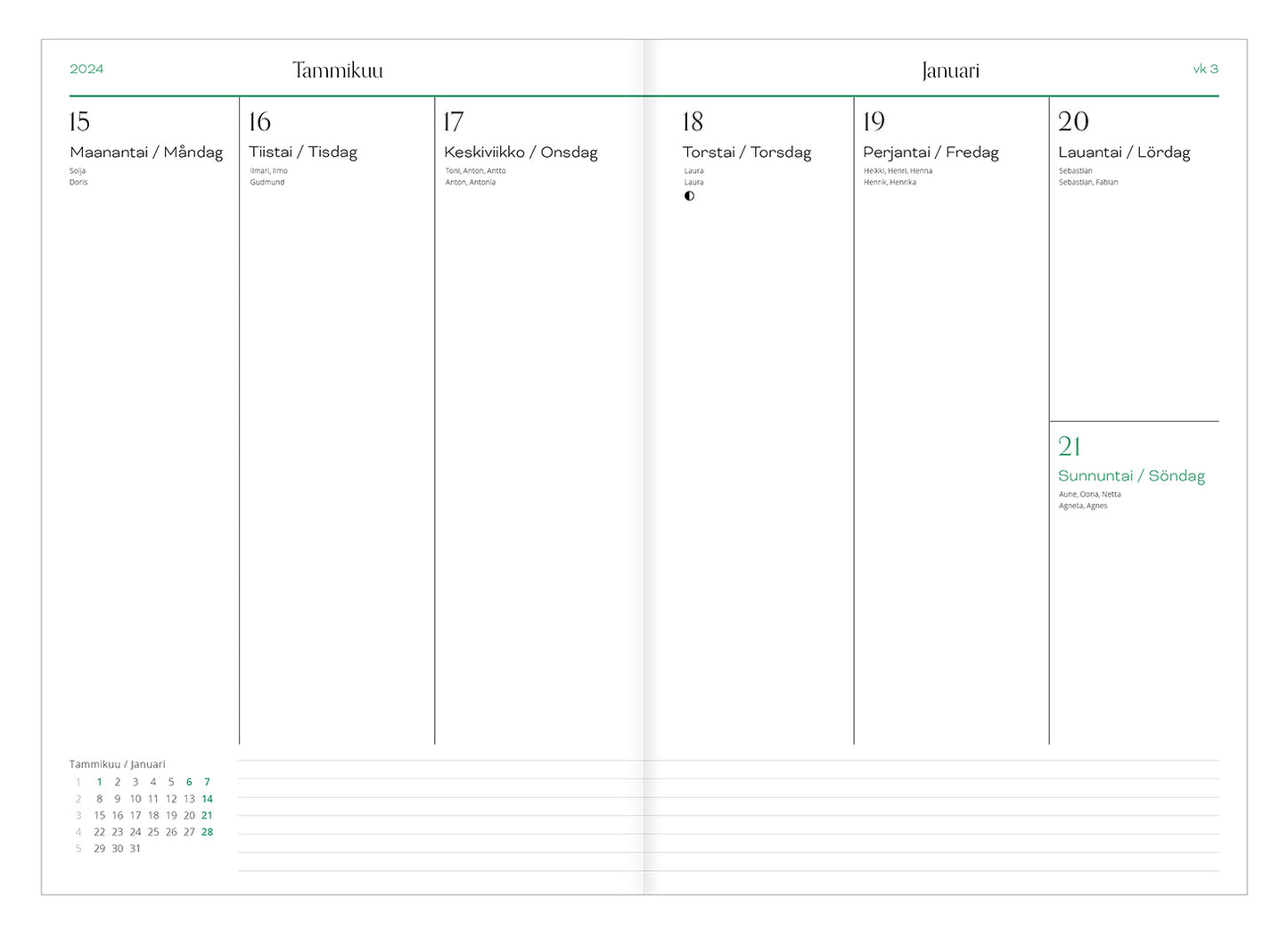 Weekly diary - Kreetta Järvenpää 2024