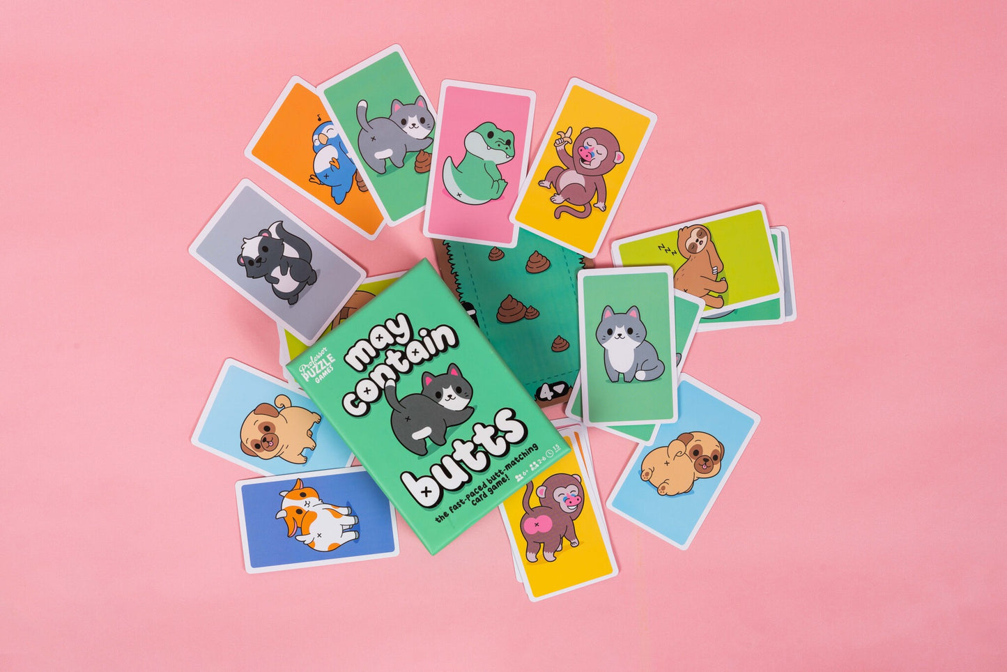 Card game Professor Puzzle - May Contain Butts