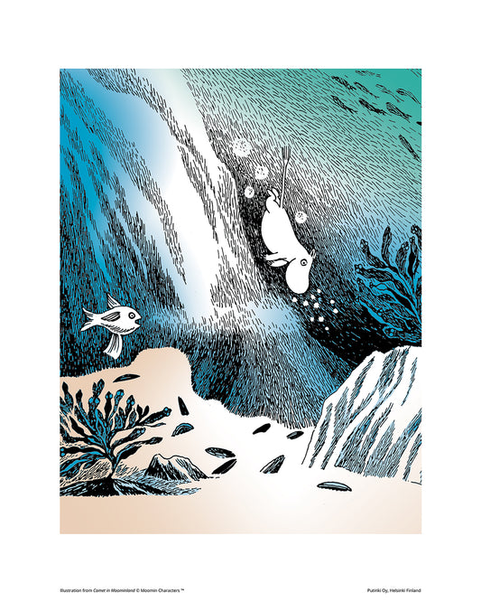Poster Moomin 24x30 - Diving