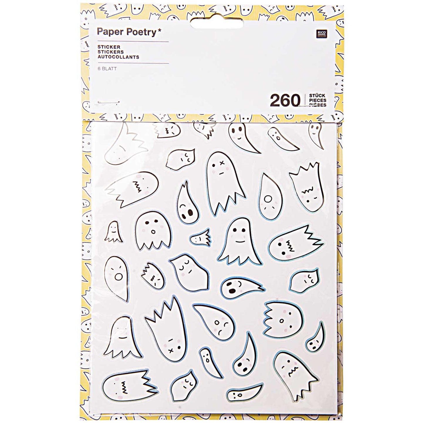 Tarrasetti Paper Poetry - Halloween haamut