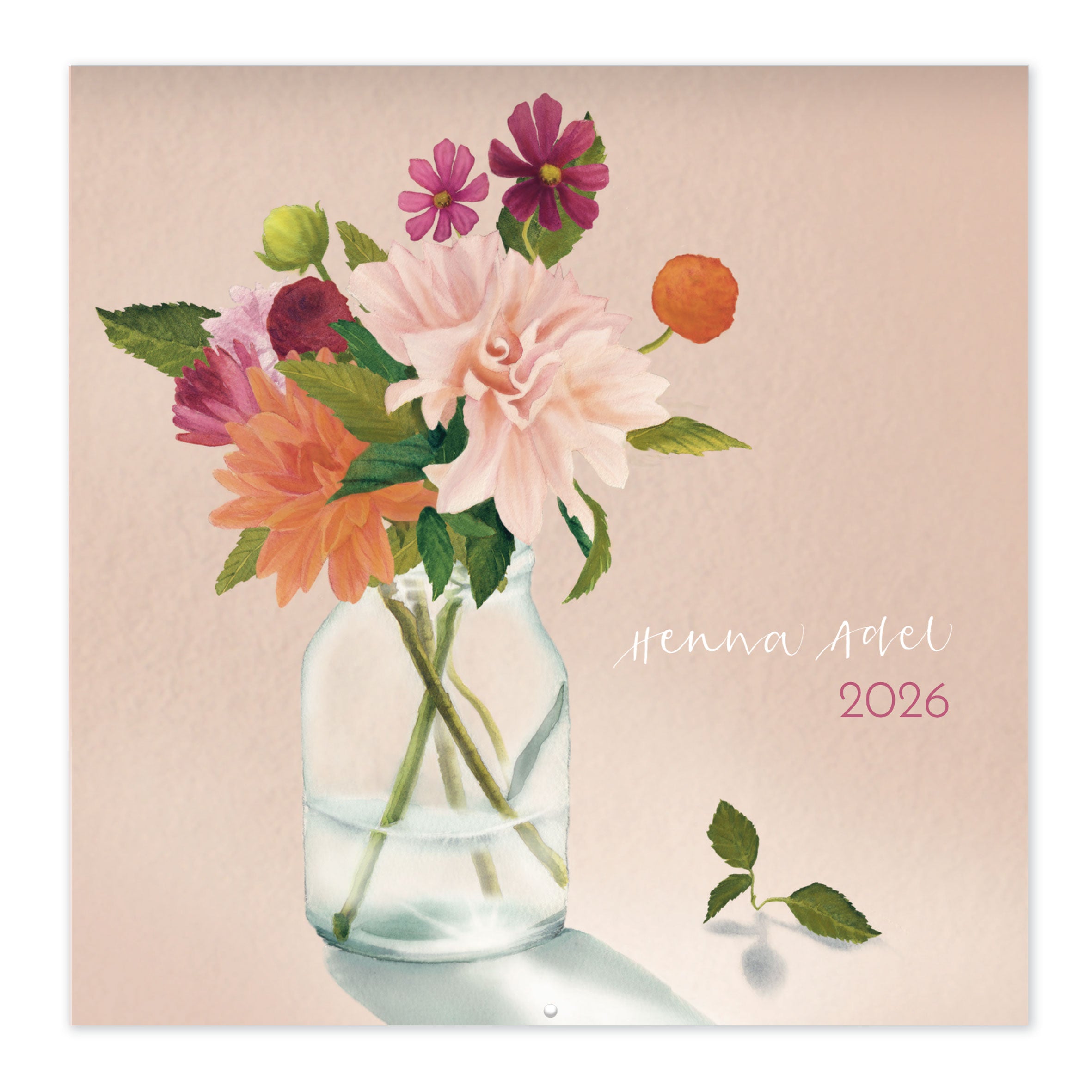 Seinäkalenteri 20x20 2026 Putinki Adel