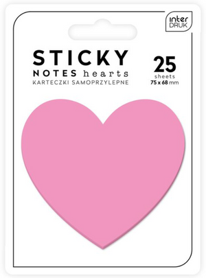 Interdruk Hearts Sticky Notes - Pink