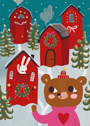 Christmas card Mira Mallius - Christmas Village