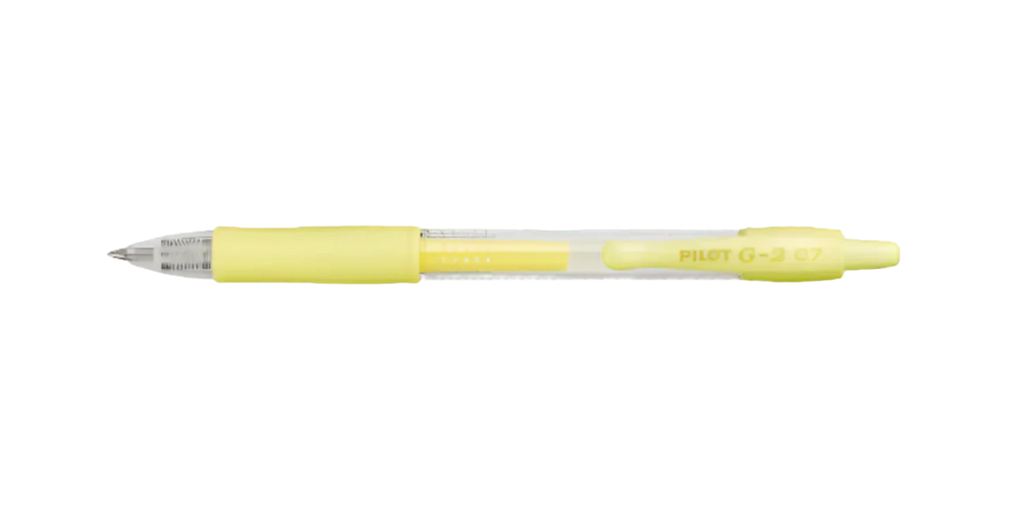 Gel pen Pilot - G2 0.7 Pastel Yellow