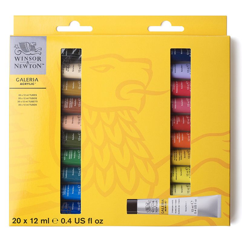 WN Galeria akryylivärilajitelma - 20x12ml