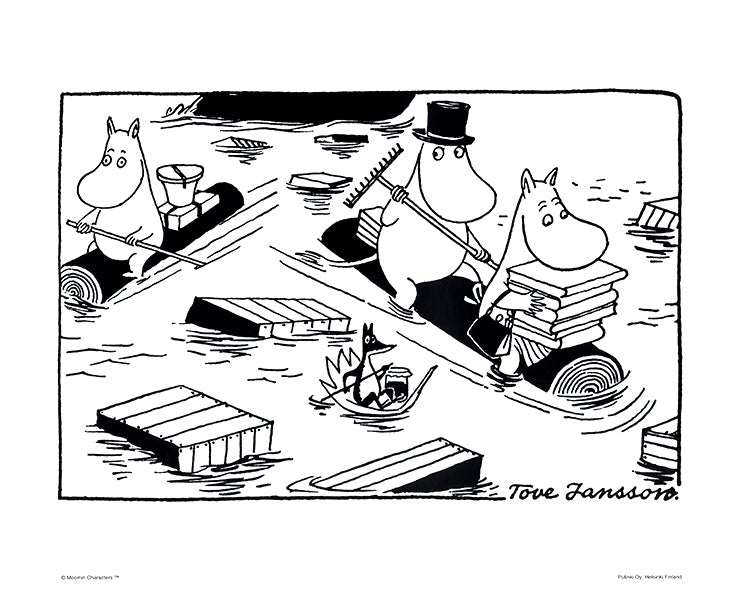 Juliste Muumi 24x30 - Tukit