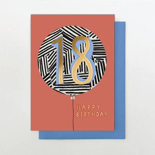 2-osainen kortti STC - 18 Happy Birthday