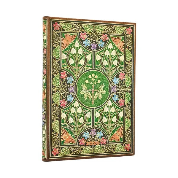 Viikkopäivyri 12kk 2026 Paperblanks - Poetry in Bloom, Midi