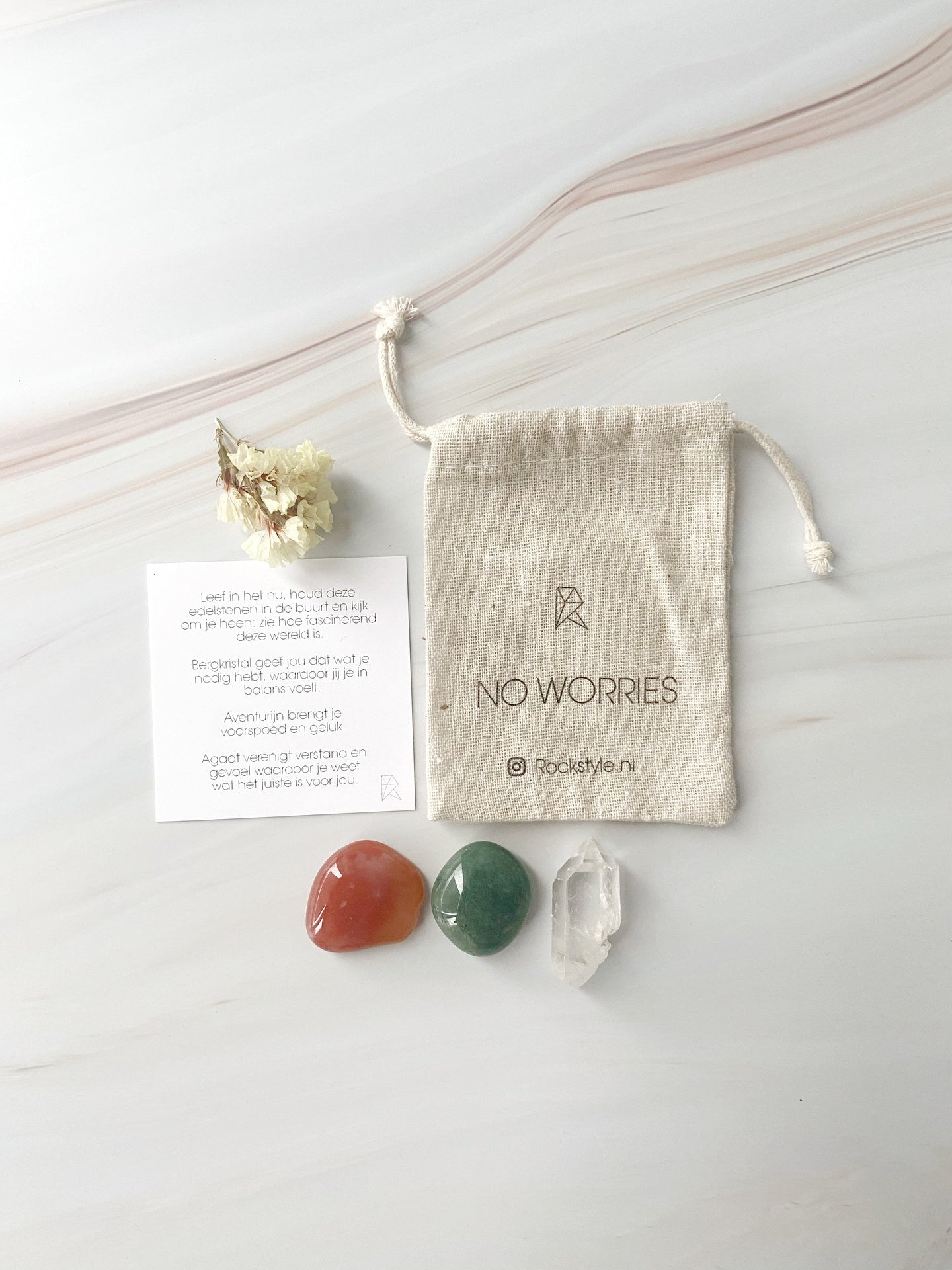 Power stones in a gift bag Rockstyle - No Worries
