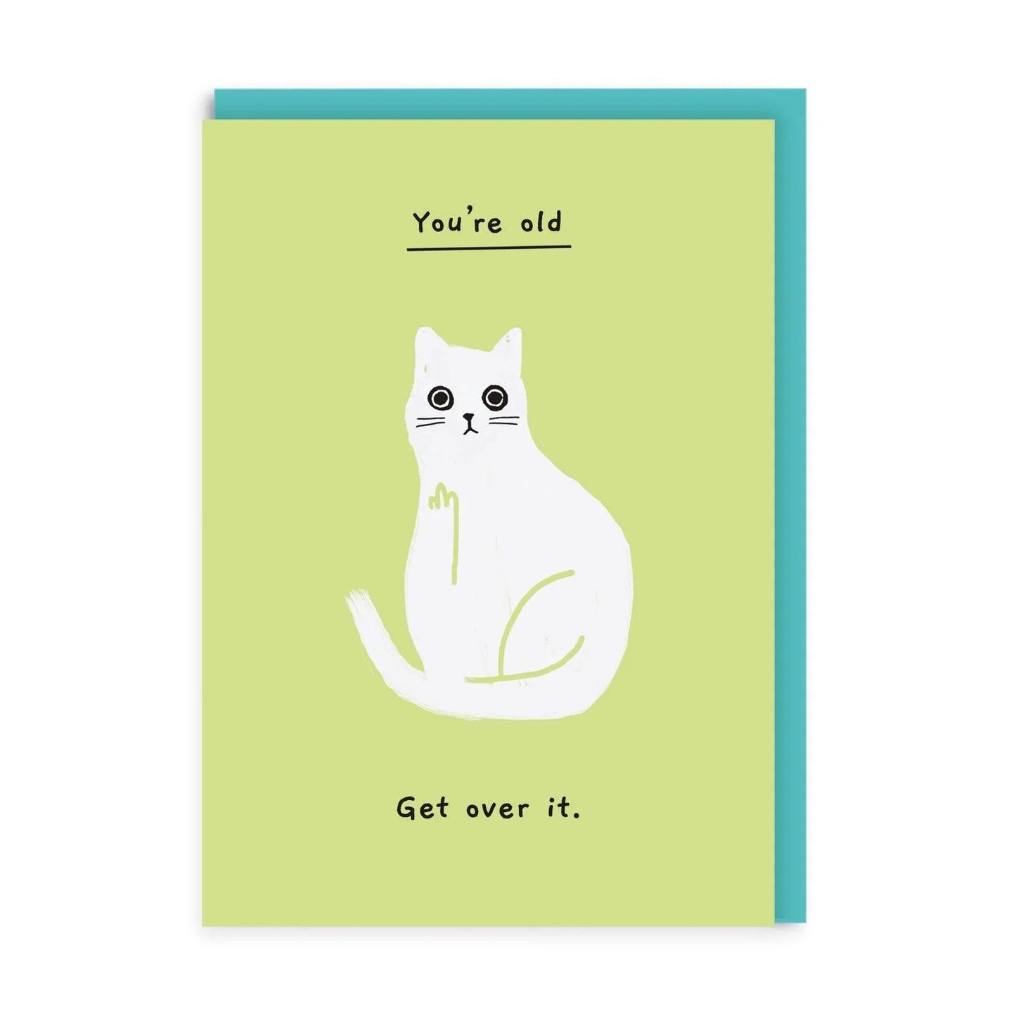 2-osainen kortti Ohh deer - Old cat