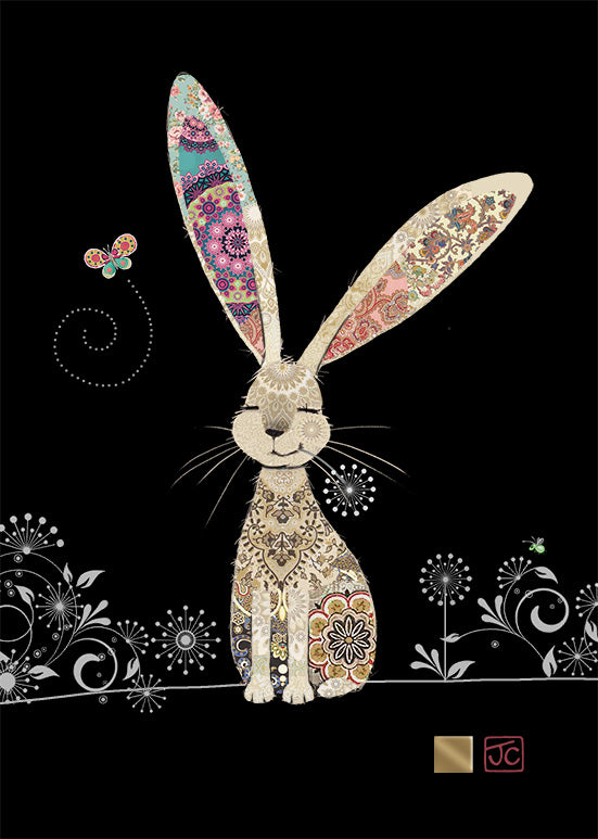 2-part card Bug Art - Bunny
