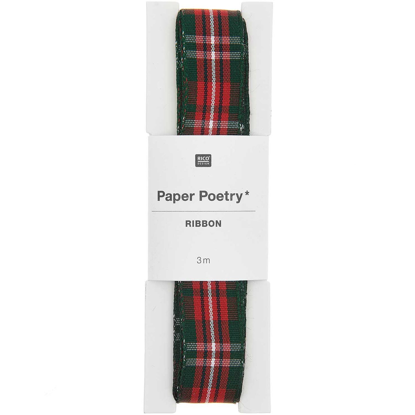Gift ribbon Rico Design - Red & Green