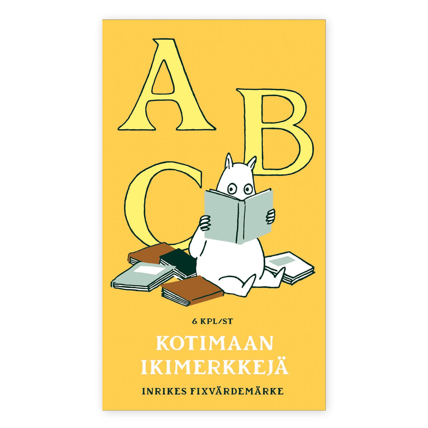 Kotimaan ikimerkki 6 kpl - Muumi ABC