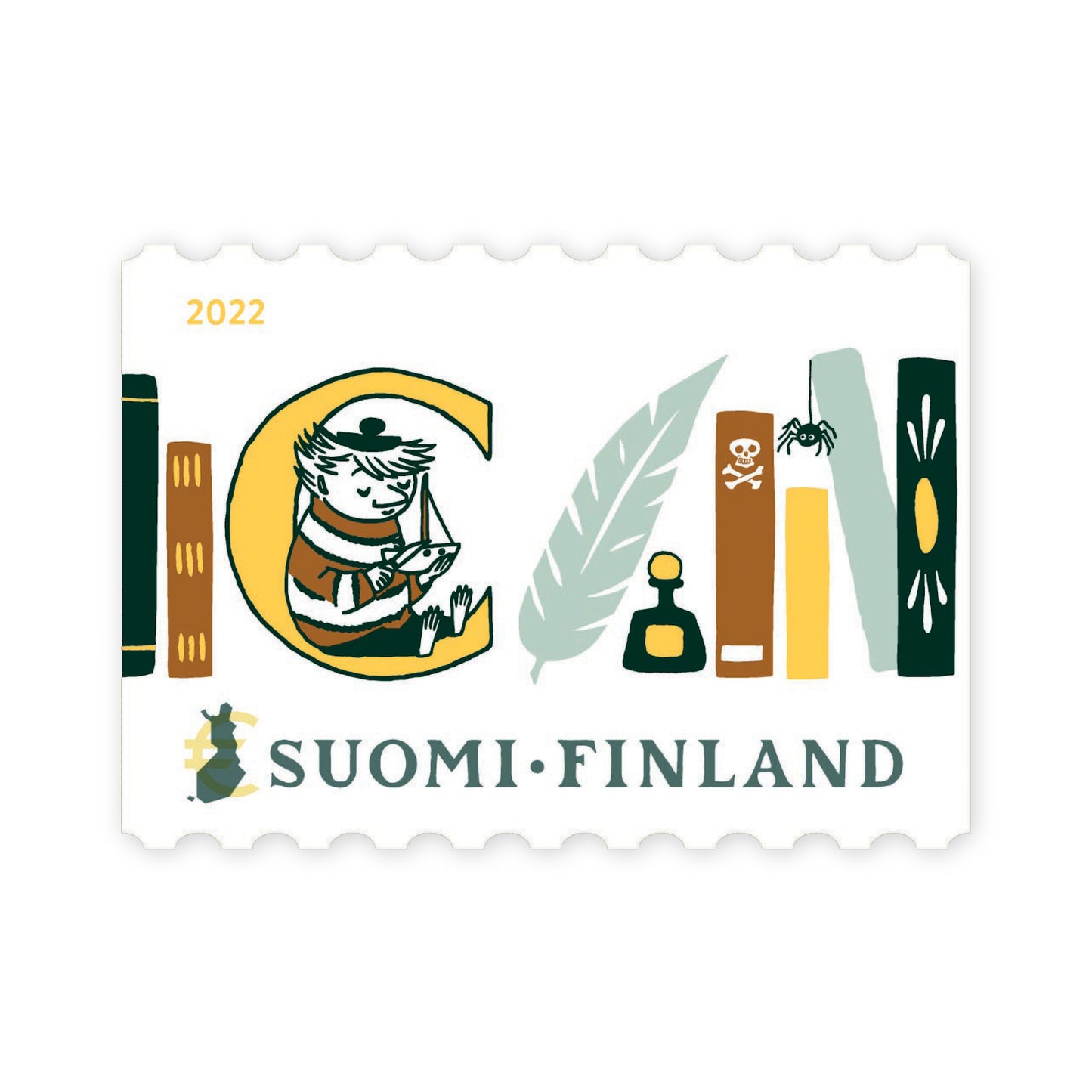 Kotimaan ikimerkki 6 kpl - Muumi ABC