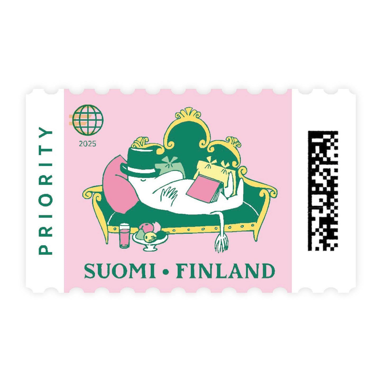 Ulkomaan ikimerkki 5 kpl - Muumit 80 vuotta