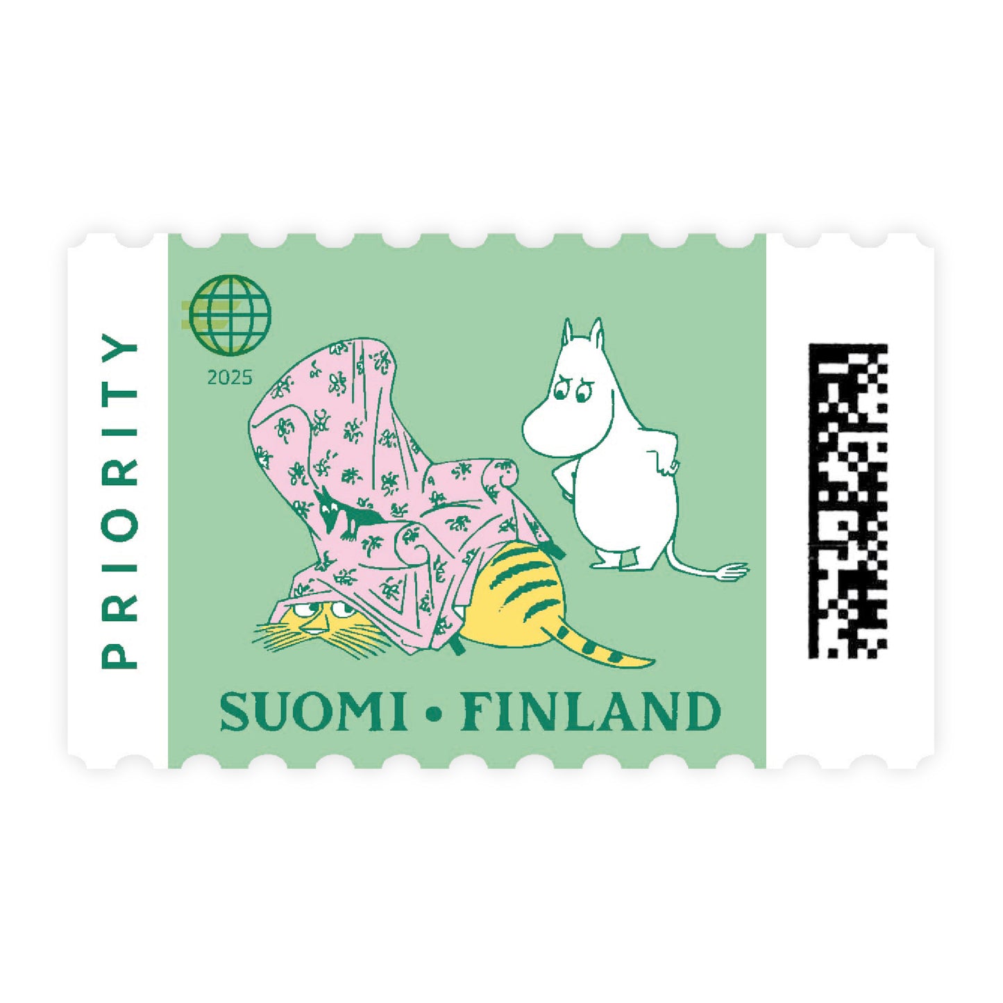 Ulkomaan ikimerkki 5 kpl - Muumit 80 vuotta
