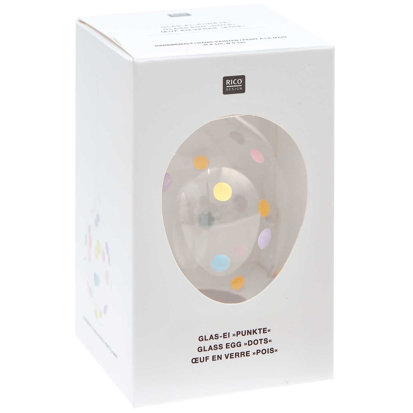 Decorative egg Rico Design - Dotted