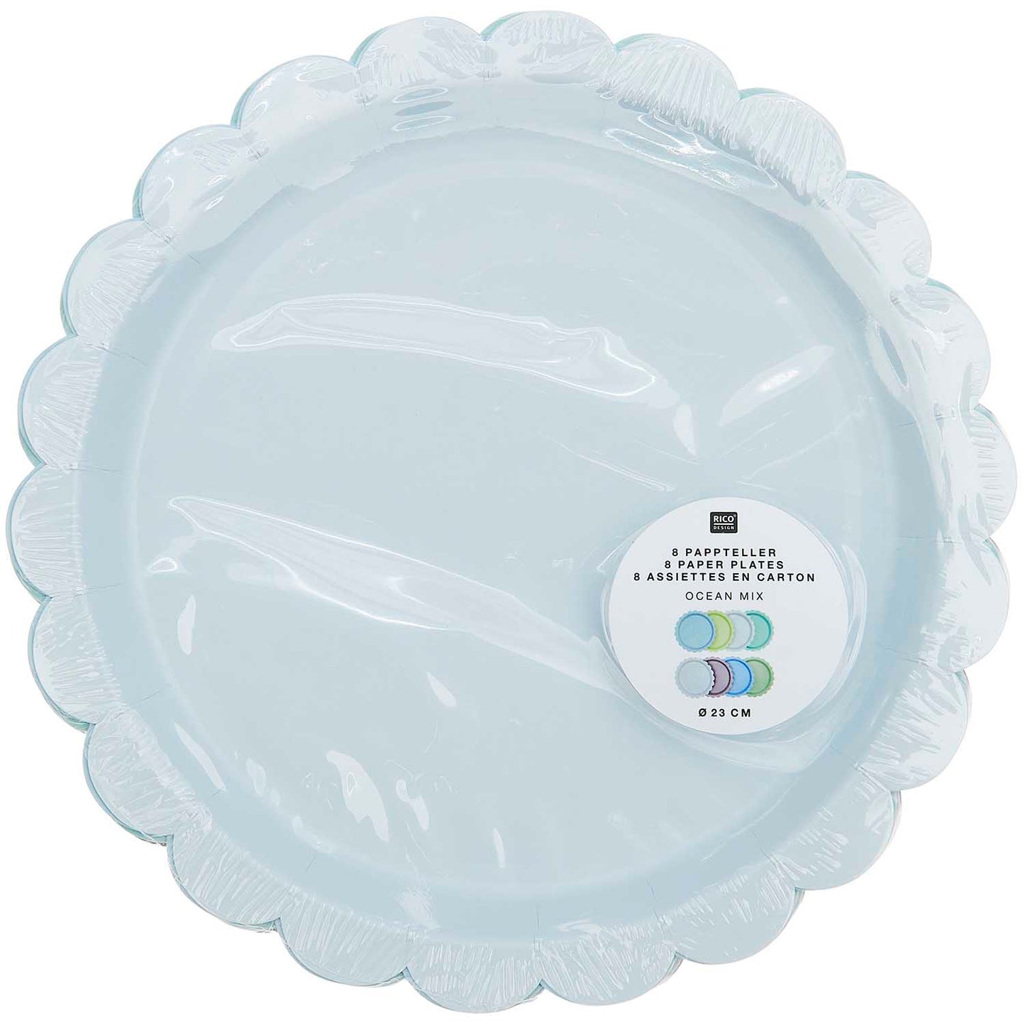 Pahvilautaset Rico Design 8kpl - Ocean mix