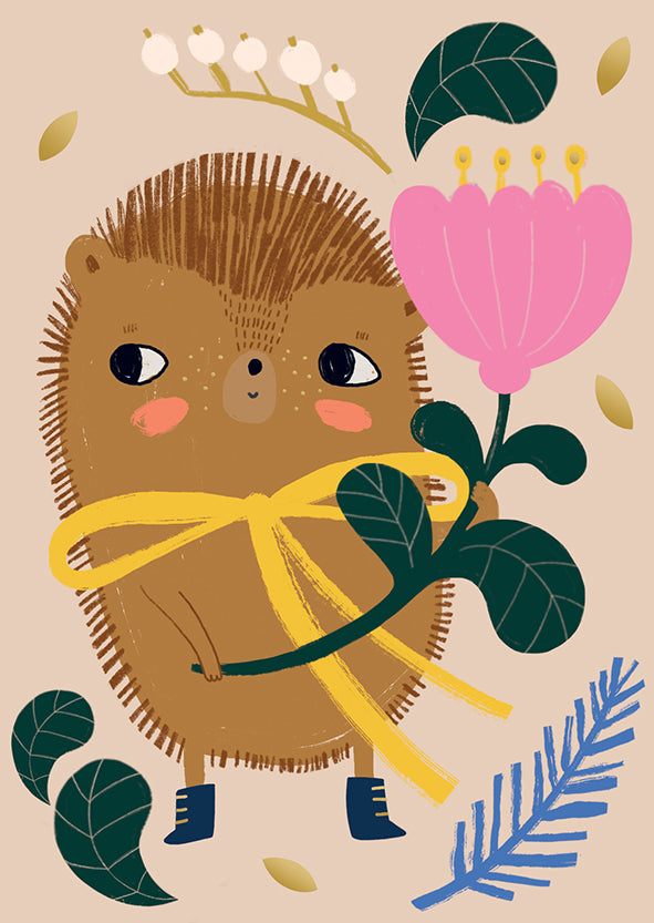 Postcard Mira Mallius - Hedgehog