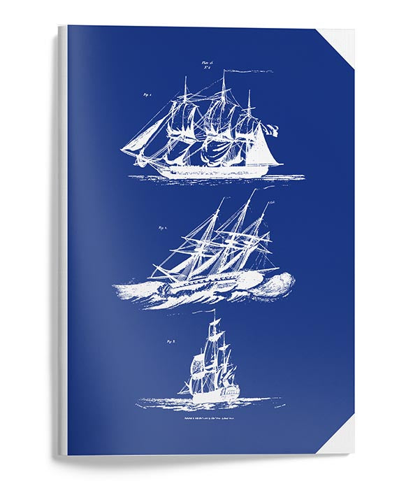 Booklet set A5 John Nurminen - Blue ships