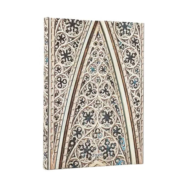 Viikkopäivyri 12kk 2026 Paperblanks - Vault of the Milan Cathedral, Midi