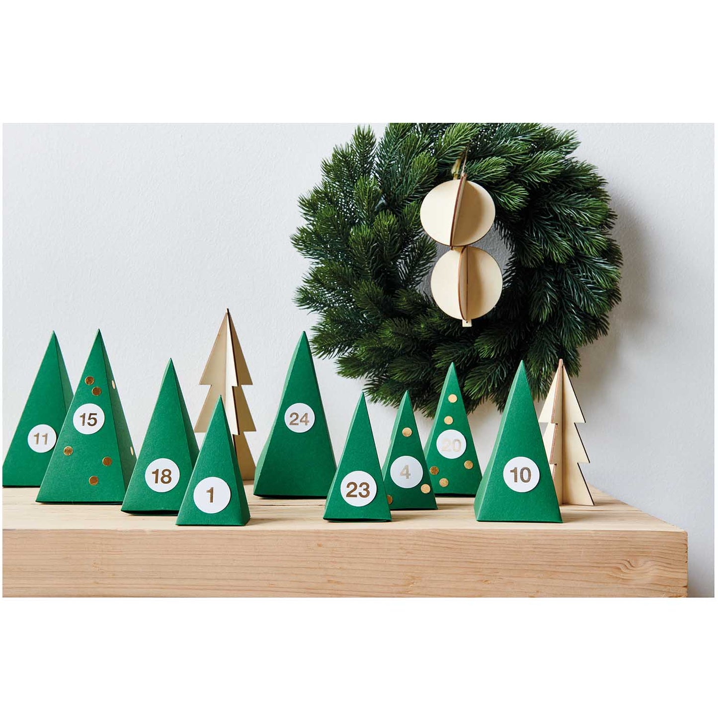 Advent calendar boxes Rico Design - Green