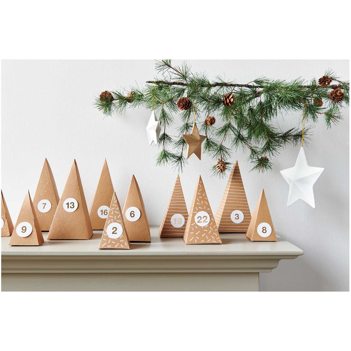 Adventtikalenterilaatikot Rico Design - Kraft