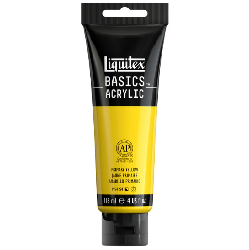 Liquitex Basics 118ml akryyliväri -  410 Primary Yellow