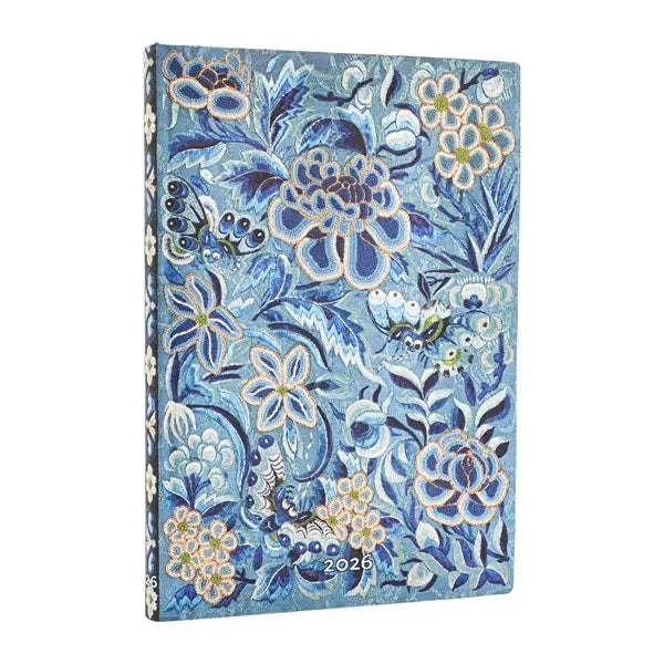 Viikkopäivyri 12kk 2026 Paperblanks - Blue Willow, Flexi Midi