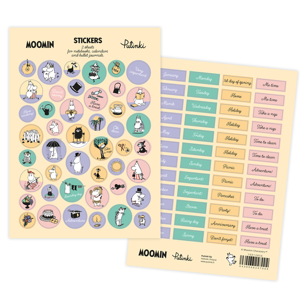 Sticker pack A5 Moomin - Bujo English