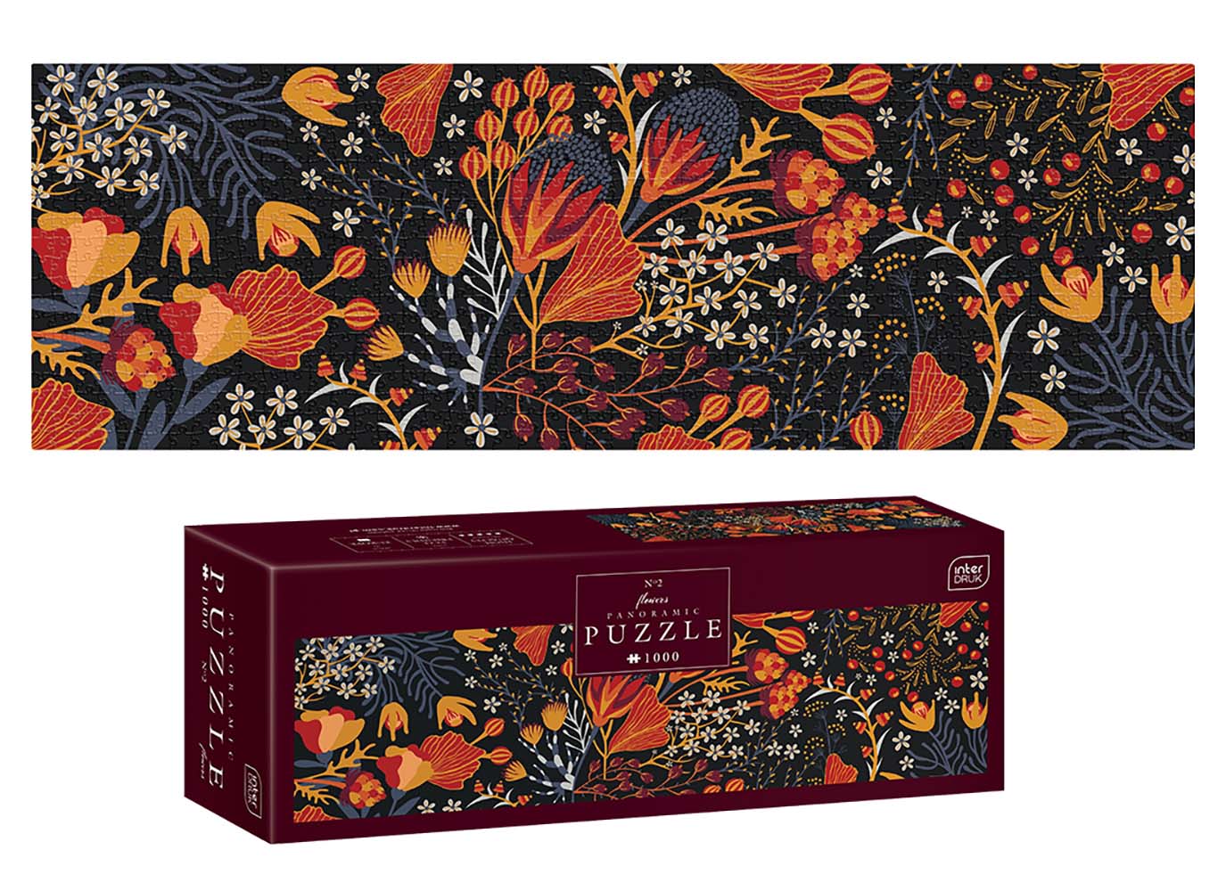 Puzzle panorama 1000 pieces - Flowers 2