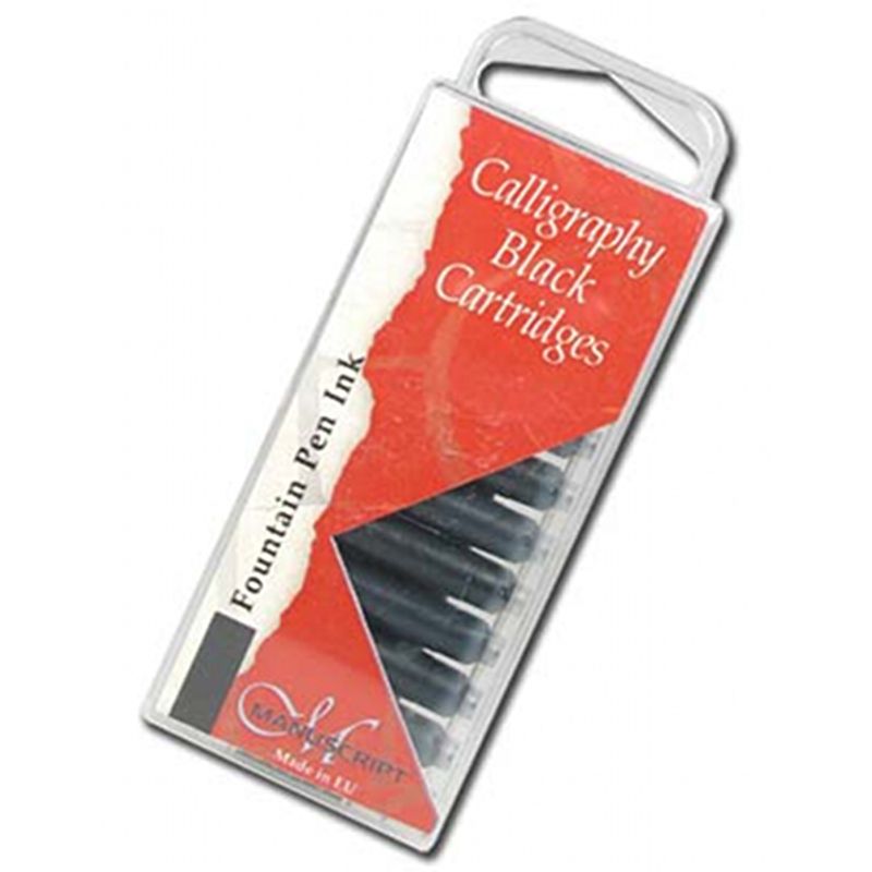 Ink Cartridge Pack 12pcs Calligraphy - Black