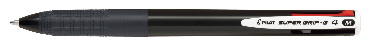 Kuulakärkikynä Pilot - Super Grip 4 väriä musta