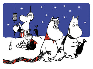 2-part Christmas card Letterpress Moomin - Christmas decorations