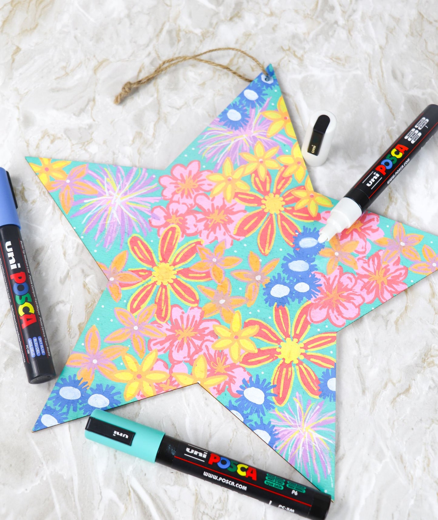 Paint markers 8 pcs Posca PC-5M - Pastel colors