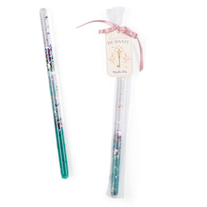 Glitter magic wand Moulin Roty - Turquoise
