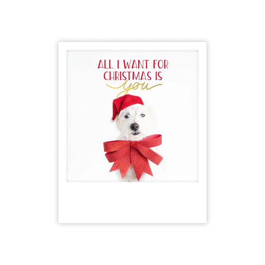 Christmas card Pickmotion - Bow dog