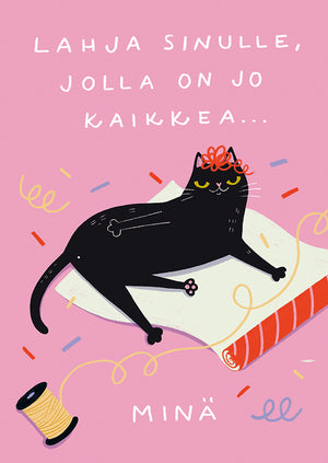 Postcard Kaisu Sandberg - A gift for you