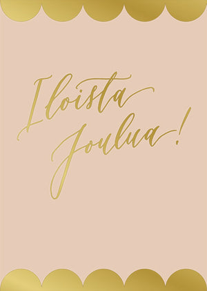 2-part Christmas card Calligraphy studio - Merry Christmas!