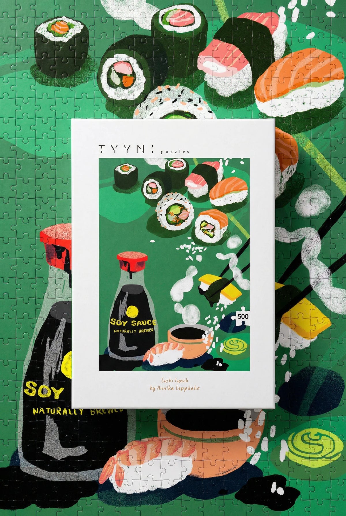 Palapeli 500 palaa Tyyni Puzzles – Annika Leppäaho, Sushi Lunch