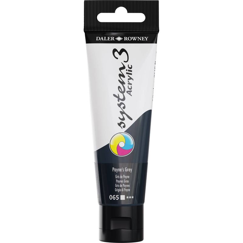 DR System 3 acrylic 59ml 065 Paynes Grey, akryyliväri